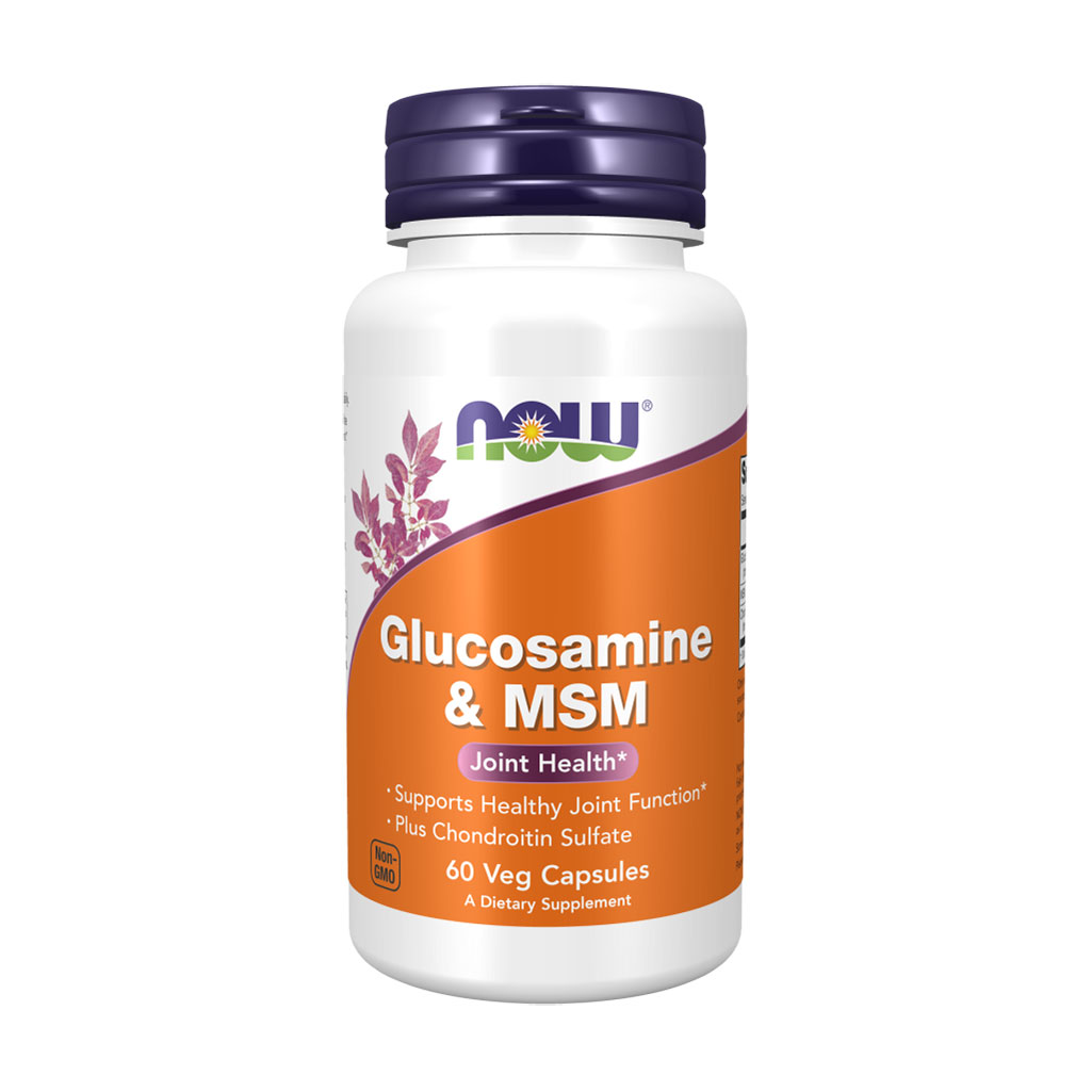 Глюкозамін та метилсульфонілметан NOW foods Glucosamine &amp; MSM, 60 капсул